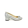 Footwear Rachel's | Rachel'S - Silver Bow Court Shoe