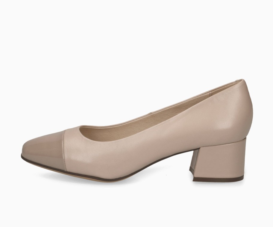 Footwear Caprice | Caprice- Beige Court Shoe