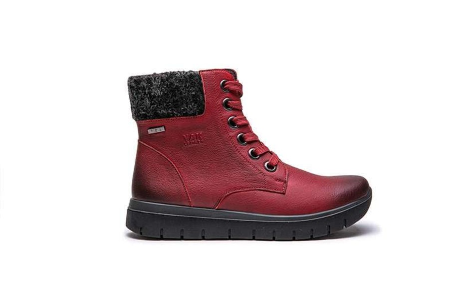 Footwear G Comfort Waterproof Shoes & Boots | G Comfort - Red Leather Waterproof Walking Boot