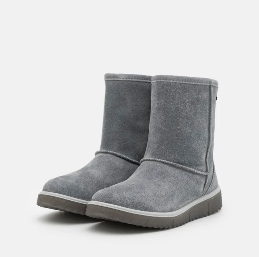 Footwear Superfit | Superfit - Grey Waterproof Suede Ugg Boot