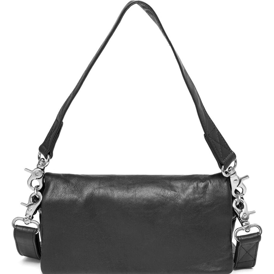 Bags Depeche | Depeche- 15810 Classic Black Cross Over In Nice Leather Quality