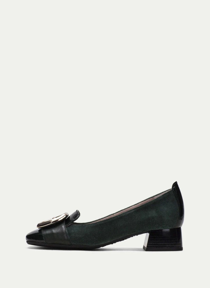 Footwear Hispanitas | Hispanitas - H1232987 Black Suede Loafer With Buckle