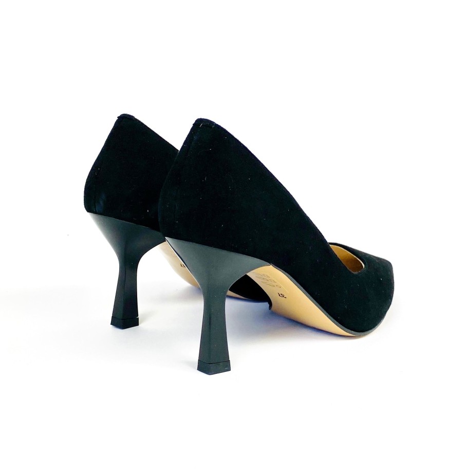 Footwear Rachel's | Rachel'S - Black Suede Court Shoe