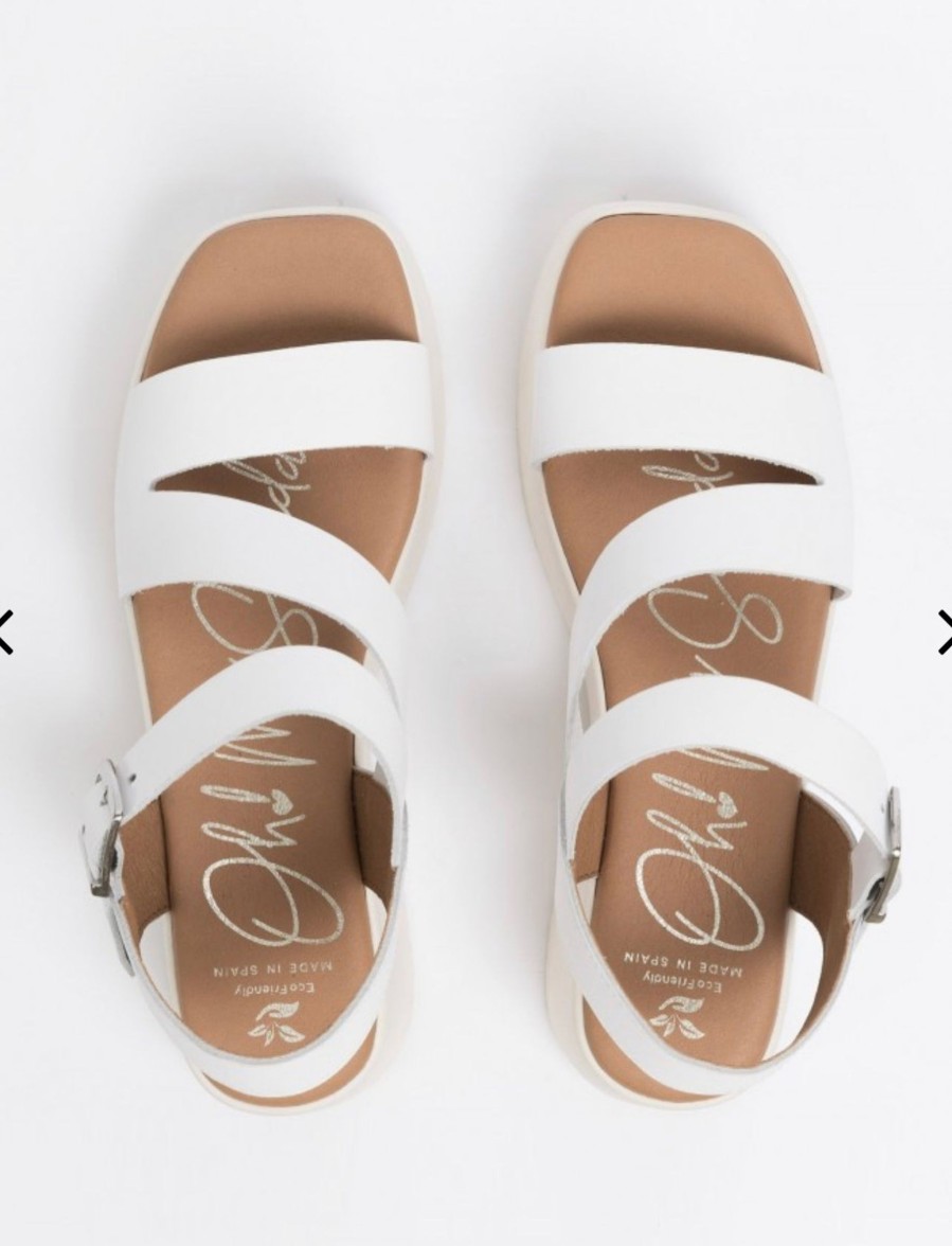 Footwear Oh My Sandals | Oh My Sandals - 5196 White Strappy Sandal