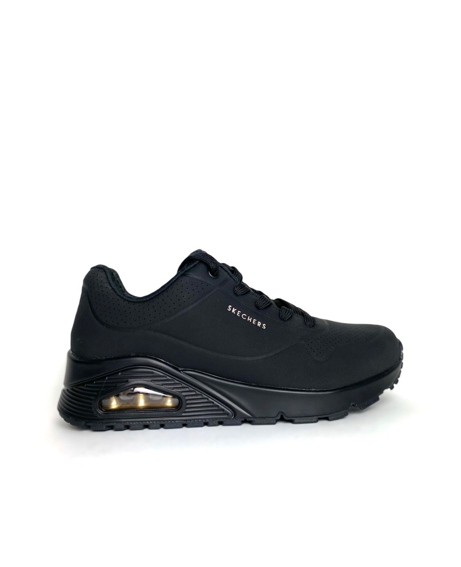 Footwear Skechers | Skechers - 73690 Street Black Trainer