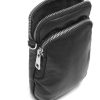 Bags Depeche | Depeche - 14262 Black Leather Phone Bag