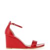 Footwear Lodi | Lodi - Lismer Red Patent Wedge Heel