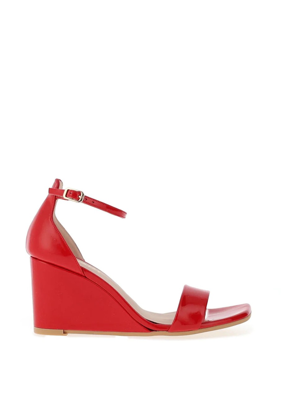 Footwear Lodi | Lodi - Lismer Red Patent Wedge Heel