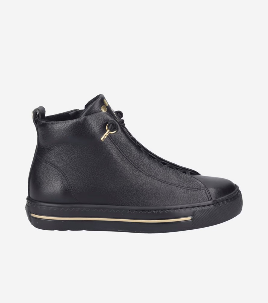 Footwear Paul Green Ankle Boots | Paul Green - 5283 Black Hi Top