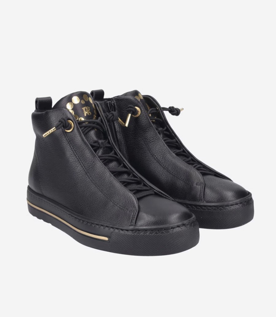 Footwear Paul Green Ankle Boots | Paul Green - 5283 Black Hi Top