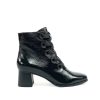 Footwear Regarde Le Ciel | Regarde Le Ciel - Ines-65 Black Ribbon Heeled Boot