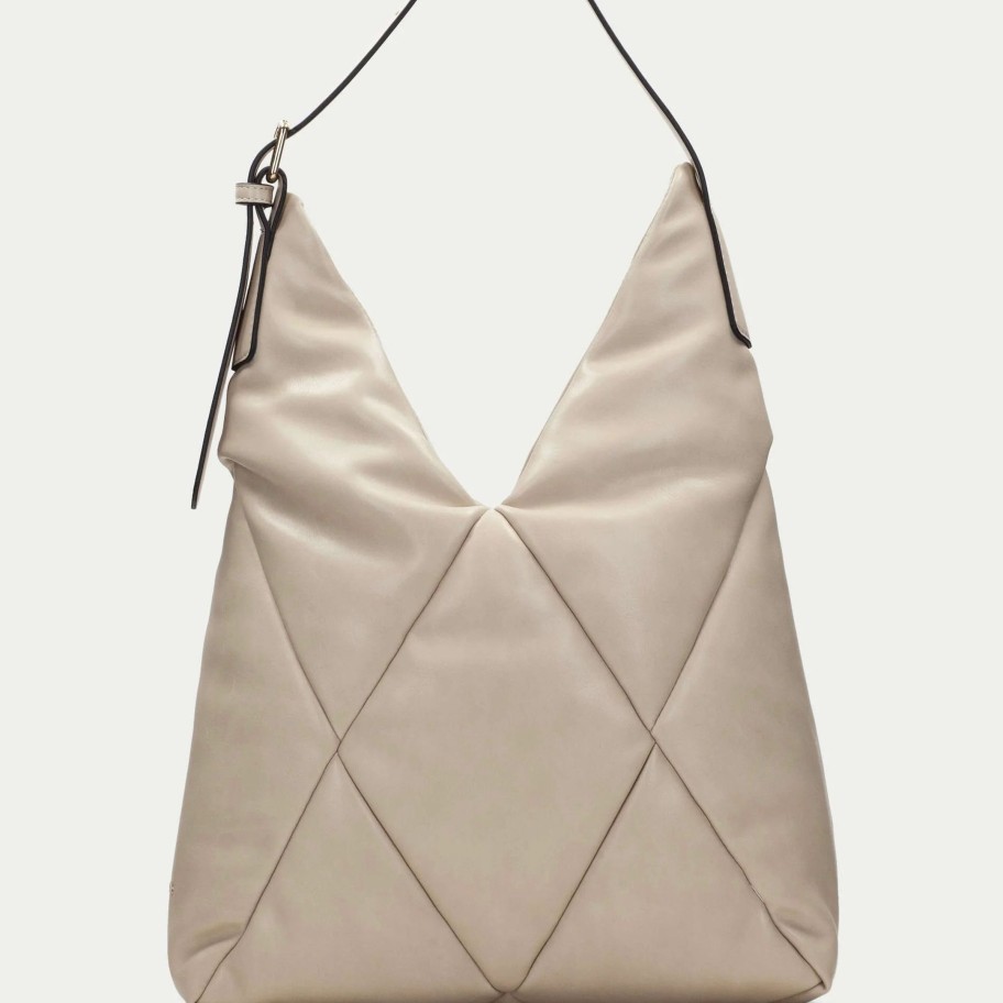 Bags Hispanitas | Hispanitas - B1232931 Marfil Beige Quilted Shoulder Bag