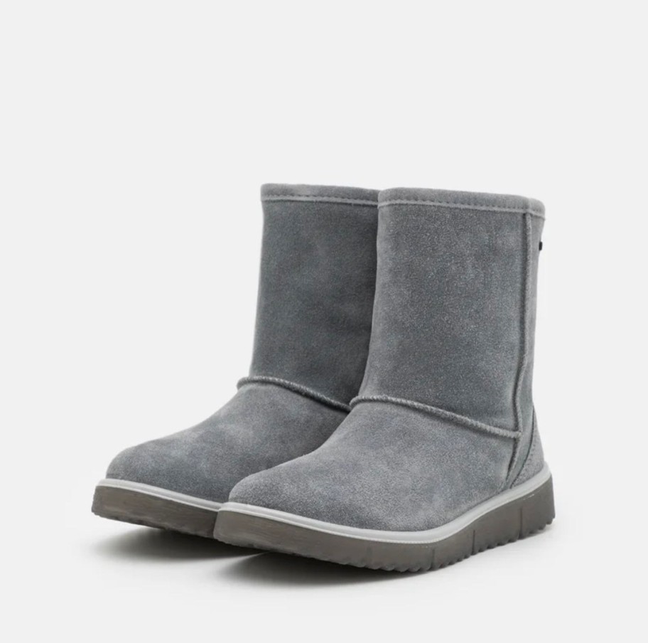 Footwear Superfit Ankle Boots | Superfit - Grey Waterproof Suede Ugg Boot