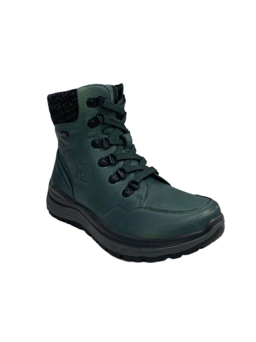 Footwear G Comfort Waterproof Shoes & Boots | G Comfort - Green Leather Waterproof Walking Boot