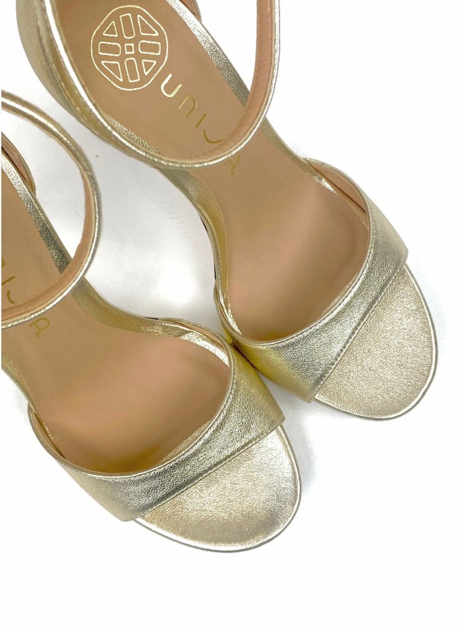 Footwear Unisa | Unisa - Yong Gold Strap Sandal