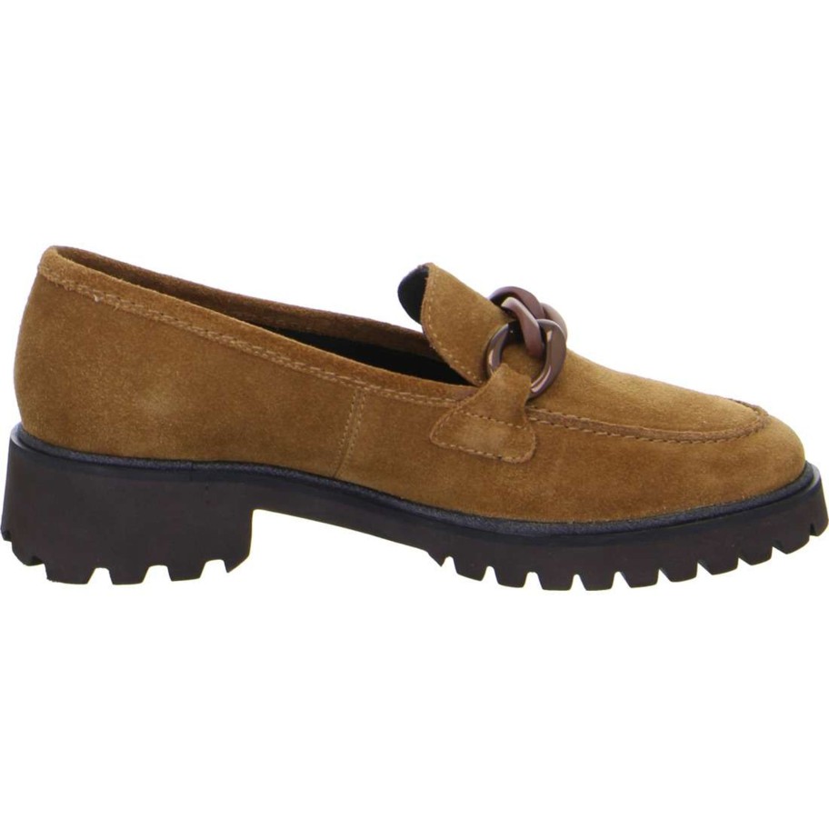 Footwear Ara | Ara - 31209 Tan Suede Chunky Loafer