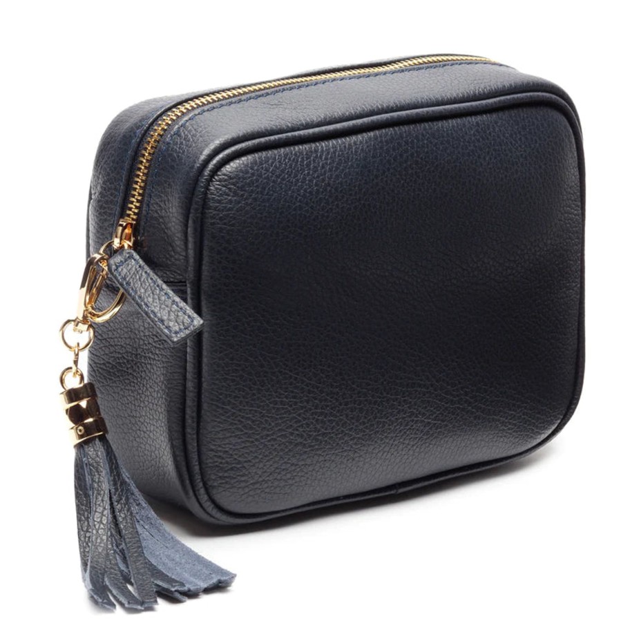 Bags Elie Beaumont | Elie Beaumont - Ebb5001 Navy Bag With Leopard Strap