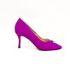 Footwear Rachel's | Rachel'S - Fuschia Court With A Jewel