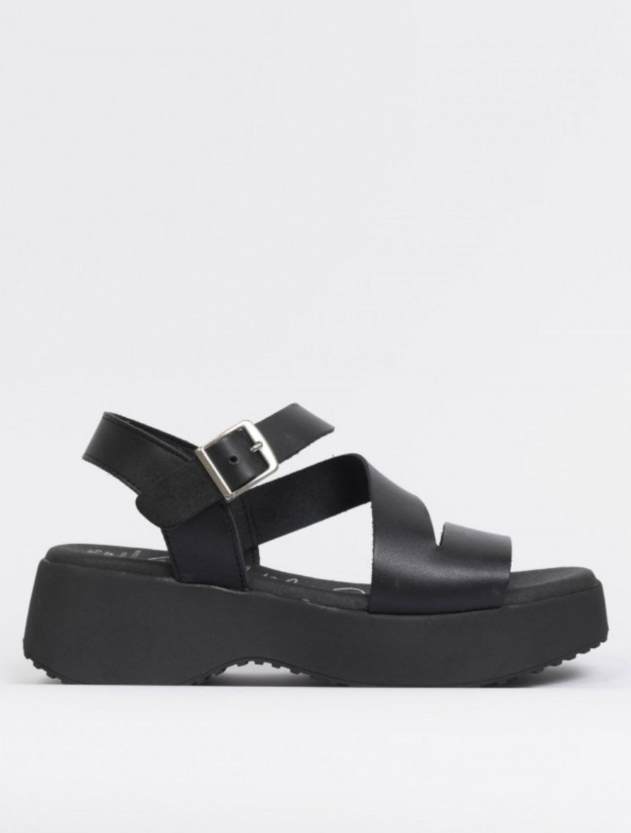 Footwear Oh My Sandals | Oh My Sandals - 5196 Black Strap Sandals