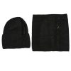 Footwear Rachel's | Rachels - Black Angora Wool Hat & Snood Set