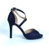 Footwear Sorento | Sorento - Navy Glitz Sandal