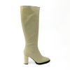 Footwear Wonders | Wonders - M-5106 Cream Leather Knee High Boot