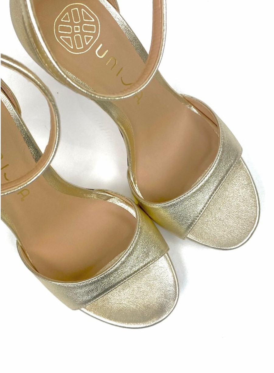 Footwear Unisa | Unisa - Yong Gold Strap Sandal