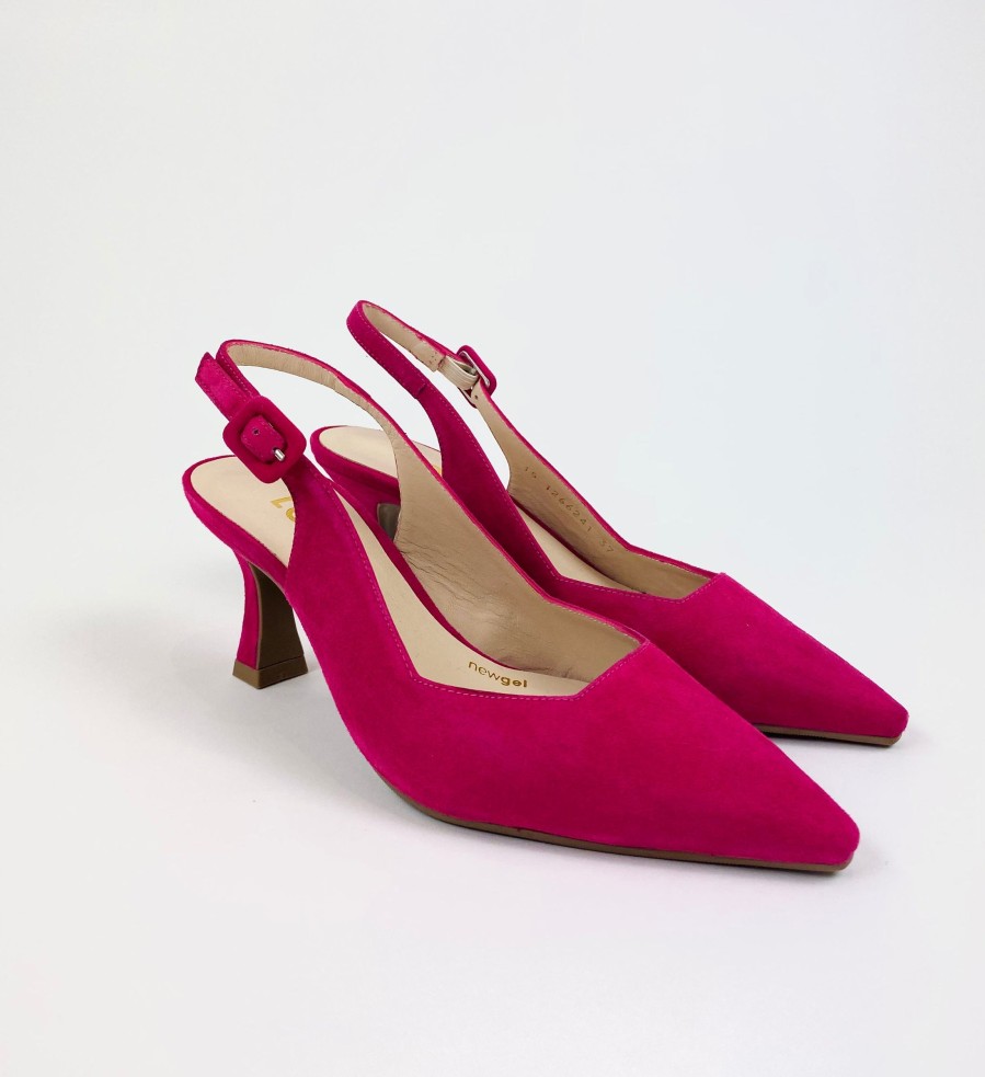 Footwear Lodi | Lodi - Juco Cerise Pink Kitten Heel