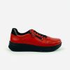 Footwear Ara | Ara - 32440 Red Laced Extra Wide Trainer