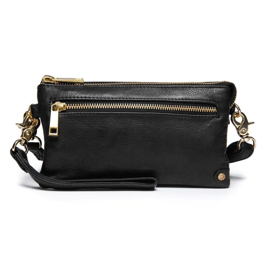 Bags Depeche | Depeche - 11998 Small Leather Bag With Gold Detail