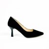 Footwear Rachel's | Rachel'S - Black Suede Court Shoe