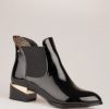 Footwear Kate Appleby Ankle Boots | Kate Appleby - Acle Black Patent Ankle Boot