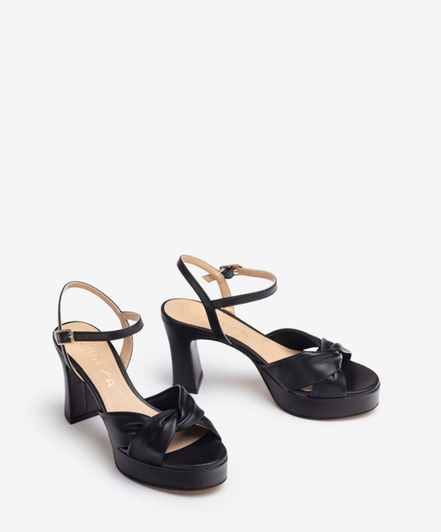 Footwear Unisa | Unisa - Onoa Black Platform