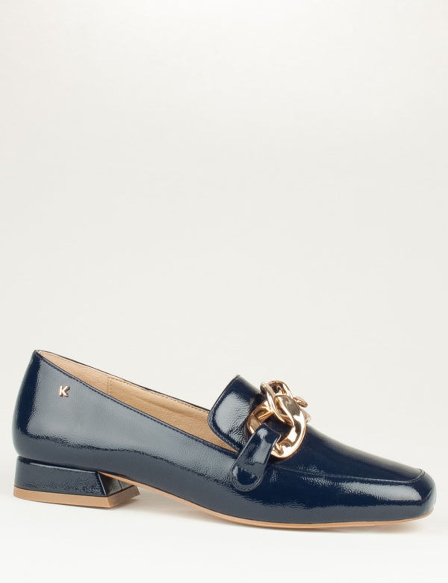 Footwear Kate Appleby | Kate Appleby - Thames Navy Patent Loafer