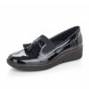 Footwear Rieker | Rieker - 53751 Black Patent Loafer