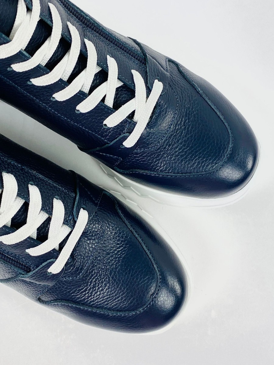 Footwear Wonders | Wonders - E-6714 Navy Hi Top Trainers