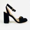 Footwear Unisa | Unisa- Sacro Black Suede Sandal