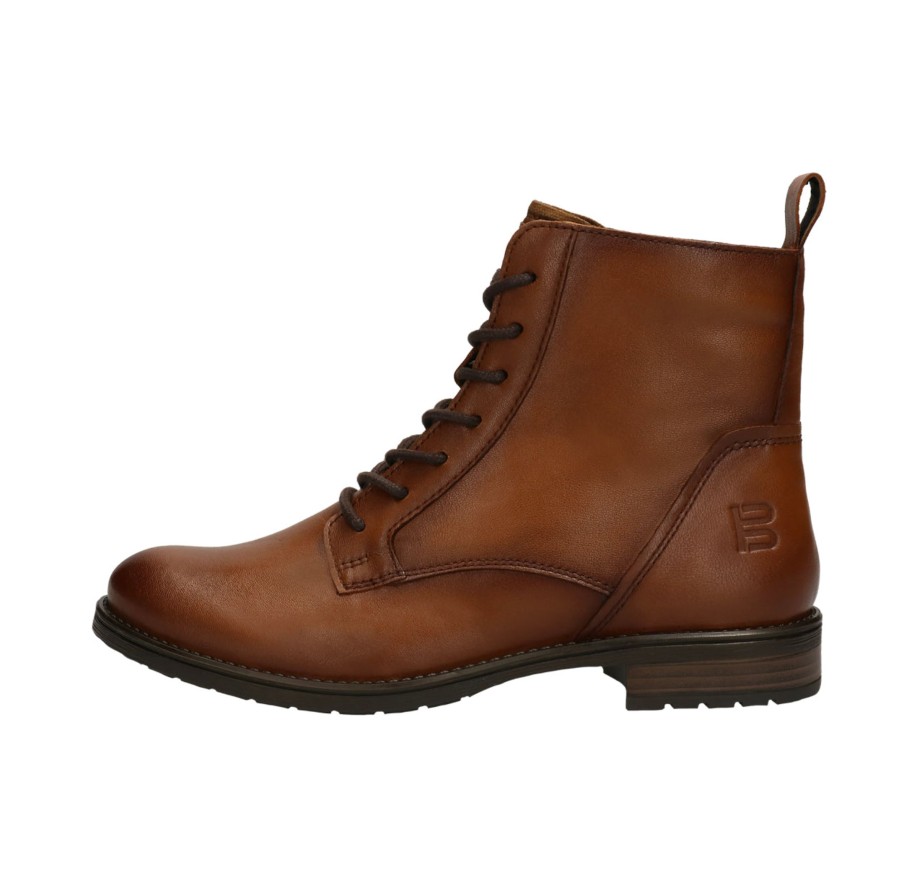 Footwear Bugatt Ankle Boots | Bagatt - Afs36 Cognac Leather Biker Boot