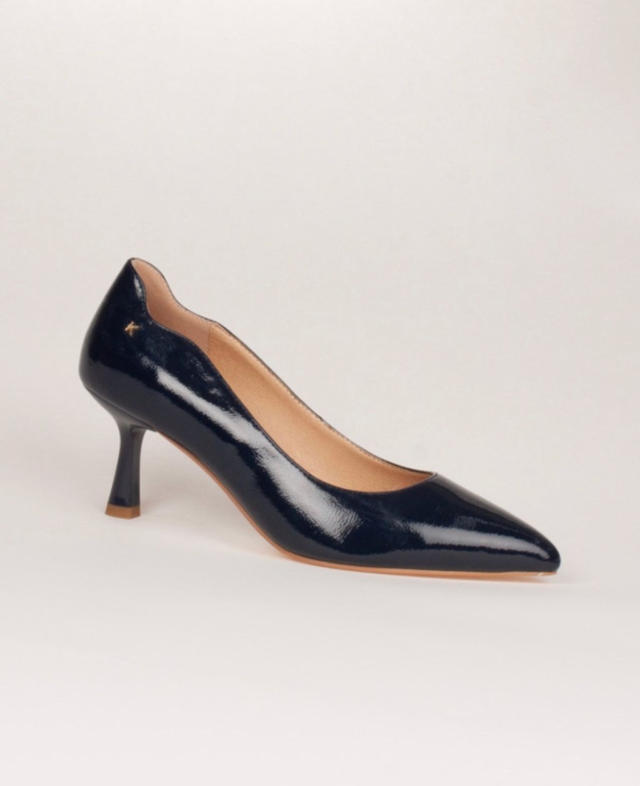 Footwear Kate Appleby | Kate Appleby - Ainwick Navy Court With A Kitten Heel