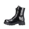 Footwear Rieker Ankle Boots | Rieker - Z9122 Black Patent Biker Boot