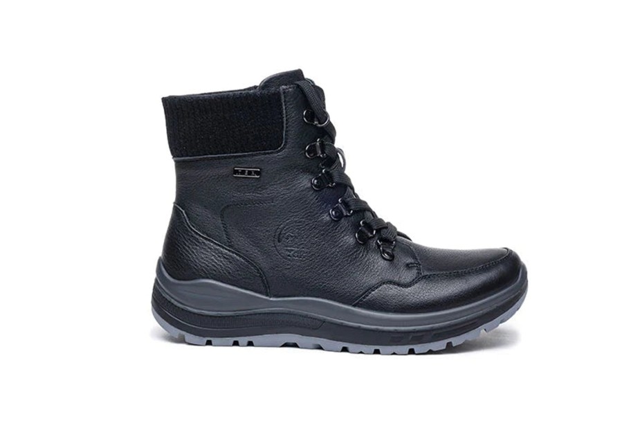 Footwear G Comfort Ankle Boots | G Comfort - 5584 Black Waterproof Ankle Boot