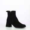 Footwear Wonders Ankle Boots | Wonders - H-5710 Black Suede Ankle Boot