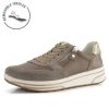 Footwear Ara | Ara - 12-32440 Taupe Leather And Suede Trainer