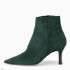 Footwear Tamaris Ankle Boots | Tamaris - 25037 Green Suede Ankle Boot