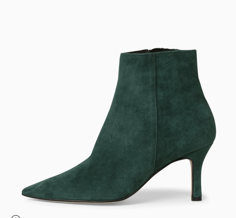 Footwear Tamaris Ankle Boots | Tamaris - 25037 Green Suede Ankle Boot