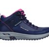 Footwear Skechers Ankle Boots | Skechers - Navy And Pink Waterproof Hiking Boot