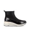 Footwear Remonte | Remonte - D0T71 Black Zip Wedge Boot