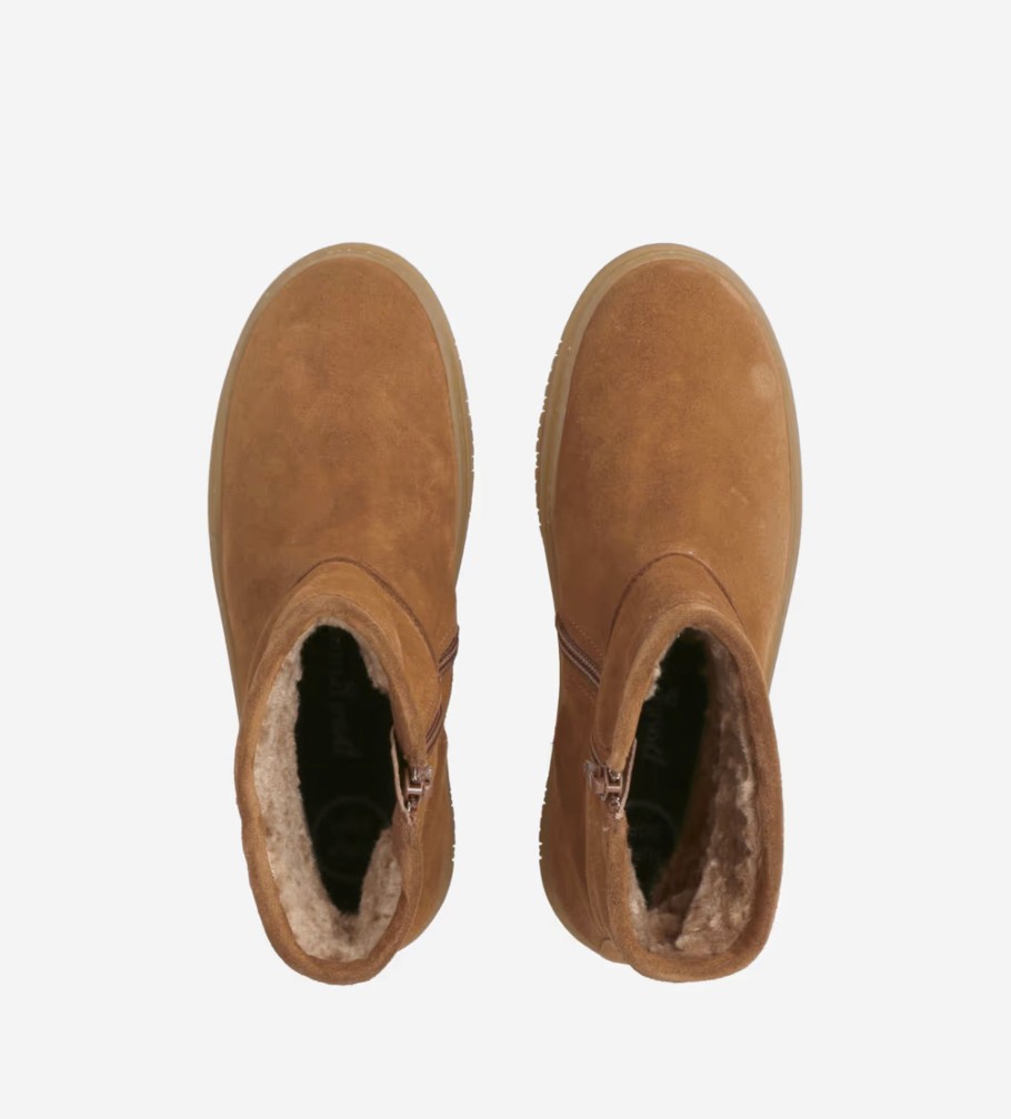 Footwear Paul Green Ankle Boots | Paul Green - 8106 Tan Ugg Boot