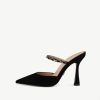 Footwear Tamaris | Tamaris - 27370 Black Suede Sandal