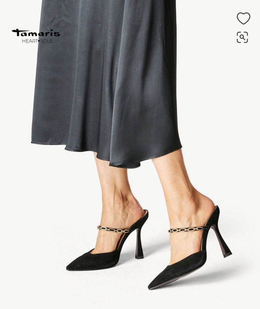 Footwear Tamaris | Tamaris - 27370 Black Suede Sandal